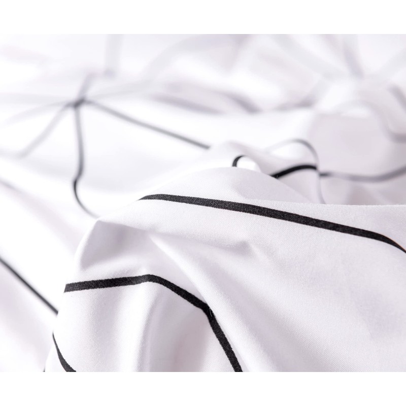 Luofanfei Bed Linen with Zip, Modern Geometric Pattern, 2-Piece/3-Piece Duvet