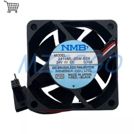For NMB 3Pin 60*60*25mm For NMB 2410ML-05W-B39 Double Ball Drive Cooling Fan 24V 0.10A