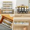 TESUNMU Gold Spice Jars with Label，4oz Seasoning Containers, Glass Spice