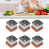 6pcs Sauce Cup 304 Stainless Steel Sealed Leakproof Salad Dressing