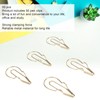 50Pcs Metal Pen Clips Multifunction Strong Clamping Force Electroplated Pen
