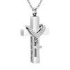 [InfuMemo] Cremation Jewelry for Ashes Pendant - Cross Urn Necklace