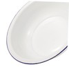 Gogogmee Enamel Footbath Foot Soaking Basin Camping Basin Enamel Bowl