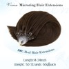 Vivien Brown Micro Loop Hair Extensions Real Human Hair Medium