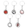 YSDYY 5 Pieces Of Ball Game Theme Keychains, Sports Memorabilia,