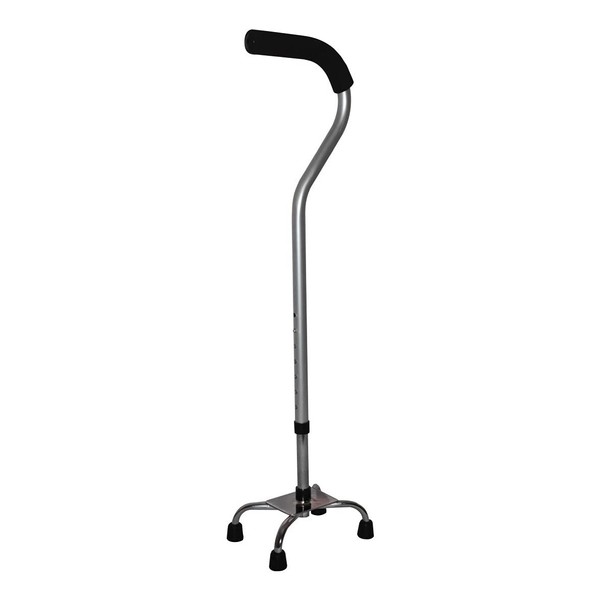 Health & Care Baston 4 Patas para Caminar Ortopedico Ajustable Aluminio