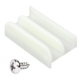 M6219 Sliding Shower Door Bottom Track (Top-Hung Shower Door Track), Suitable for 7/16-inch Thick Glass, 1/2-inch Channels, Glass Shower Door Plastic Track M6219 (1 Pack)