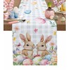 Easter Table Runner 13x72 Inches Long Bunny Eggs Table Runners