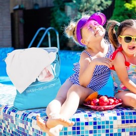 Sylfairy 2 piezas bolsas grandes de viaje para lavandera, bolsas impermeables hmedas y secas, bolsas lavables para ropa sucia para gimnasio, natacin, 