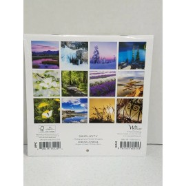 Brown Trout 2020 Mini Wall Calendar Simplicity Nature Scenes 7" x 7" Small Crafts DIY