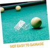 WOONEKY 3pcs Transparent Acrylic Billiard Chalk Box Portable Travel Case