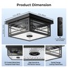 OPAXIS Motion Sensor Outdoor Ceiling Light, Flush Mount Light with