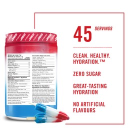 BioSteel Hydration Mix, Great Tasting Hydration with Zero Sugar, and No Artificial Flavours or Preservatives, Ice Pop Flavour, 45 Servings per Tub