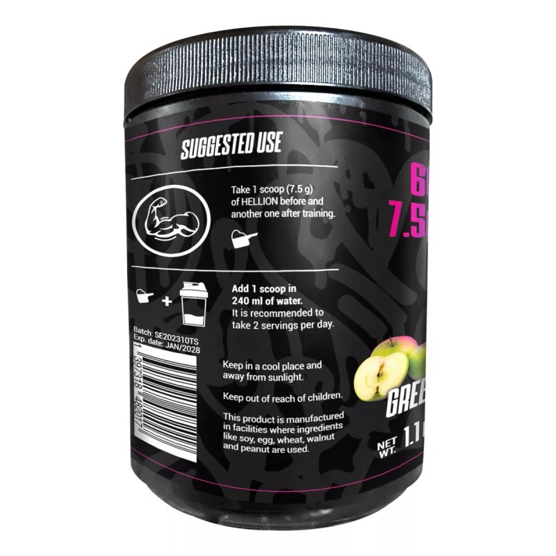 696 Supplements Glutamina Aminoácidos Hellion 696 500gr 66 Servicios