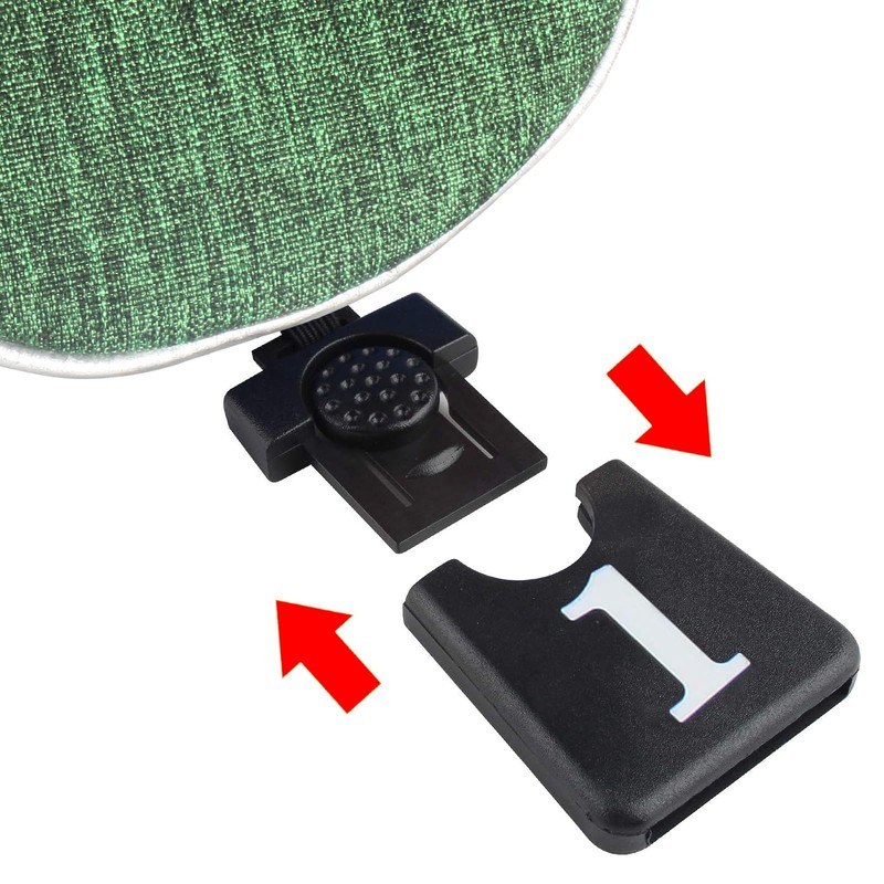 Andux 4pcs/Set Nylon Golf Wood Club Head Covers 460cc Driver