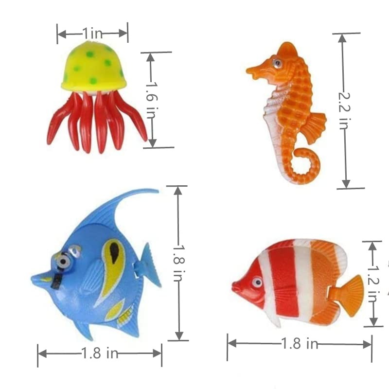 Colourful Assorted Artificial Plastic EPRHY Bubble Lamp Aquarium Tropical Fish/Jellyfish