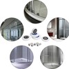 Qikuver Shower Door Roller, 4 Sets Shower Door Rollers Runners