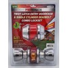 ProTouch Twist Latch Entry Doorknob& Single Cylinder Deadbolt Combo Lockset.