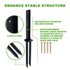 ATCWF 4-Pack Fence Post Repair Kit, 32in Heavy Duty Ground