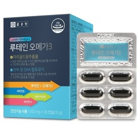 Chong Kun Dang Lutein Omega-3 1100mg x 30 Capsules / 종근당 루테인 오메가3 1100mg x 30캡슐