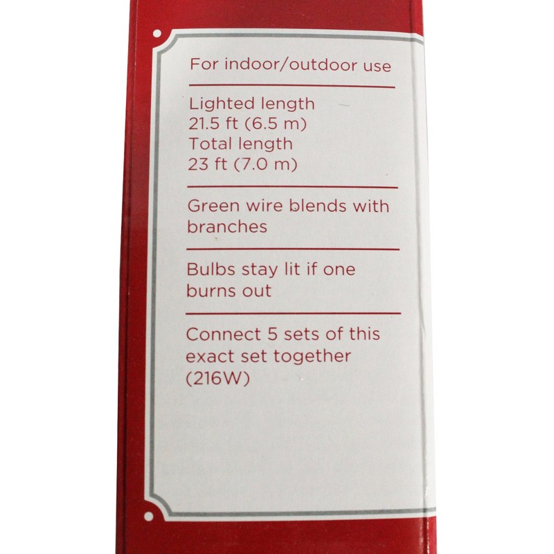 Holiday Time 100 Clear Mini Lights - Green Wire -