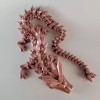 Cinderwing 48" Rose Gold Articulated Crystal Dragon 3D Printed Sensory,