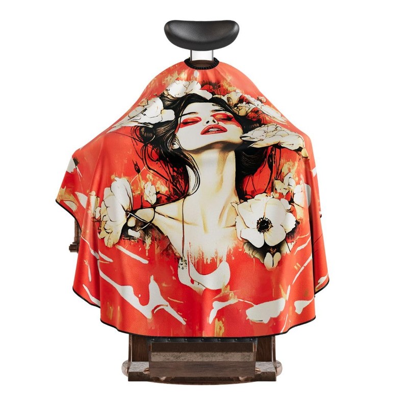 Professional Barber Cape - Hair Cutting Cape with Adjustable Neck