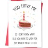 MOROLURU Funny Birthday Card for Him Her, Humor Birthday Card