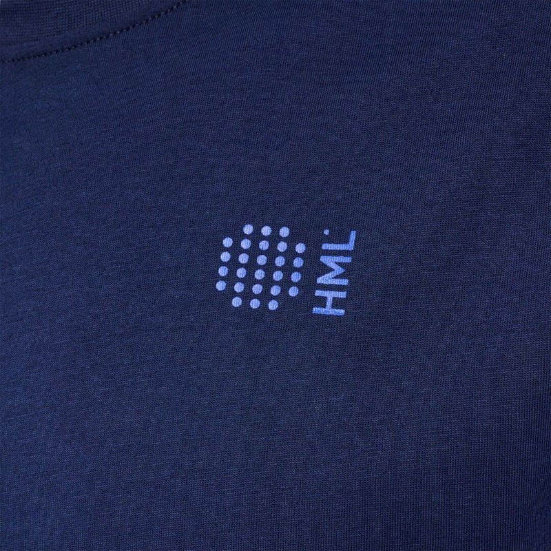hummel Court Cotton T-Shirt S/S, Navy, S