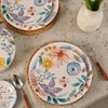 Bico Blossom Symphony Ceramic Salad Plates, 8.75 inch, Set of