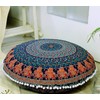 AVA Collections Round 32" Elephant Mandala Large Floor Pillow Cover