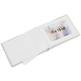 Hama Photo Album 24 x 17 cm (Photo Book with 36 White Pages, Album with Glassine Dividers, Photo Album for DIY and Sticking) Pink Pastel