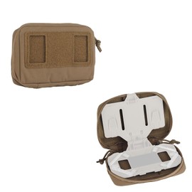 CMAIR4U Tactical Plate Carrier Pouch Vest Attachments, Universal Molle Pouch for Foldable Navigation Phone Holder Board (TAN)
