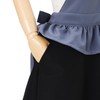 Francfranc Peplum Full Apron, New Life, Gift, blue / black
