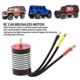 RC Car Brushless Motor 2838 Brushless Motor High Speed Waterproof Brushless Motor for 1/12 1/16 1/18 RC Cars 3200KV