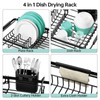Urackify Dish Drying Rack in Sink - Expandable (14.5''-18''L) Over
