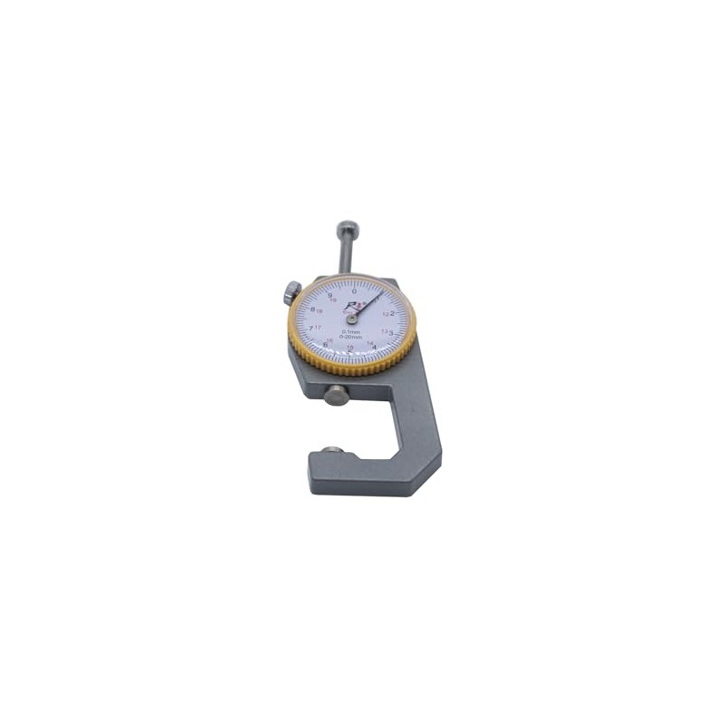 WEAXIO Dial Thickness Gauge 0-20mm | Precision Round Reading Indicator