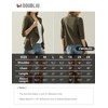 Doublju Womens Plain Simple Thin Lightweight 3/4 Sleeve Open Blazer