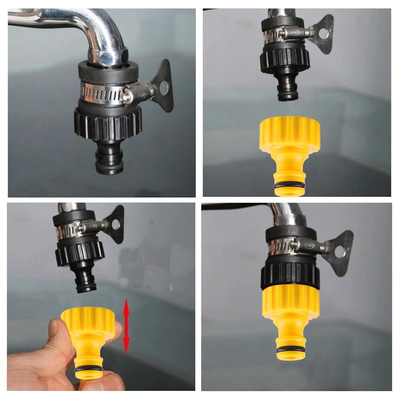 HAFRILY 2Pcs Hose Tap Connector Mixer Tap Universal Tap Connector