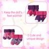 Xerteam 4 Pairs Cute and Cute Doll Socks for 20-22