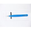 2 Pieces Diamond Grip Eyelash Tweezers Professional Set- COSSMOO Straight