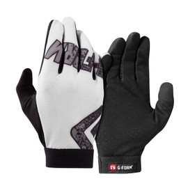 G-Form Tempo MTB Gloves, White/Black, Youth L/XL