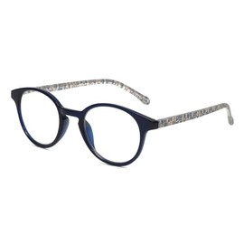 Calabria L 15557 Panthos Eyeglasses Frame Crystal Navy Blue Pink Women Clear Demo Lenses Eye Glasses Trendy No Magnification