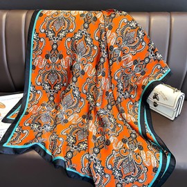 YMXHHB Fashion Scarves Silk Like Scarf Long Lightweight Sunscreen Shawls for Women