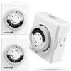 Fosmon Light Timers for Electrical Outlet Timer, 24 Hour Plug-in