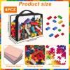 Hlimior 6 Pack Extra Large PVC Toy Storage Bags with