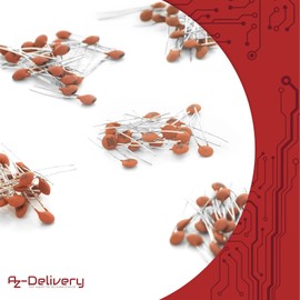 AZDelivery 5 x Capacitor Assortment Ceramic Capacitors 1000 Pieces 50 Varieties 20 Pieces Compatible with Arduino