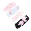 Healeved 4pcs Cat Ears Makeup Head Wraps Comfortable Elastic Headbands