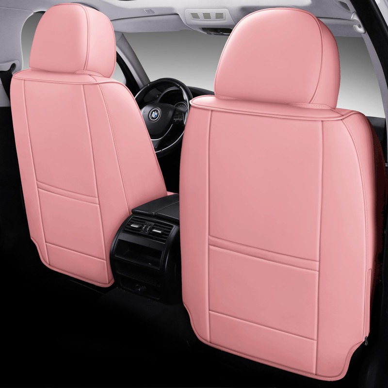 NUNIVAK Full Coverage Leather Car Seat Covers Full Set Universal