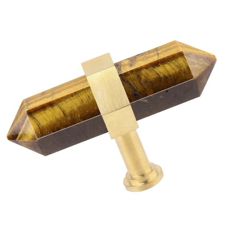 KYEYGWO Pack of 2 Tiger's Eye Healing Stone Point Furniture